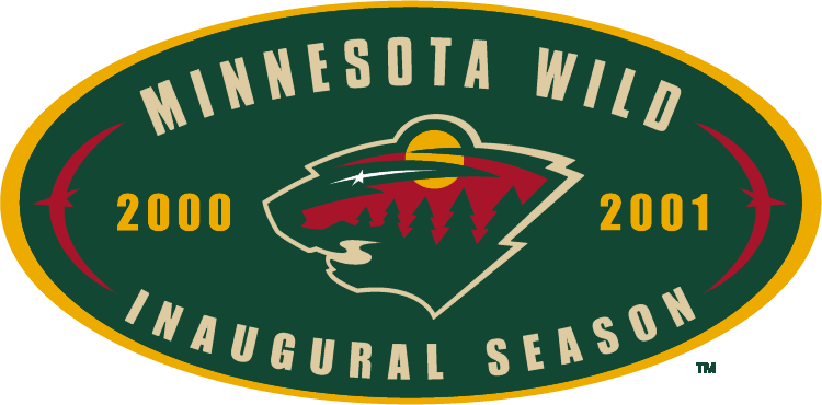 Minnesota Wild 2001 Anniversary Logo iron on transfers for fabric